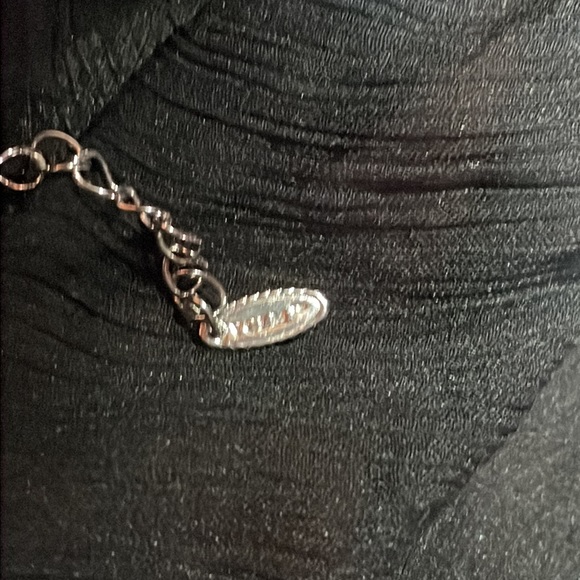 Silver and ruby dressy necklace - Picture 3 of 3